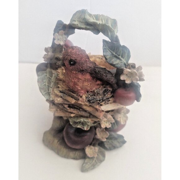 Vintage Bird's Nest Candle Holder 6" tall by Innovations made in China - Picture 2 of 9